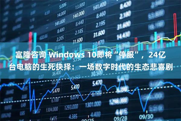 富隆咨询 Windows 10即将“停服”，24亿台电脑的生死抉择：一场数字时代的生态悲喜剧